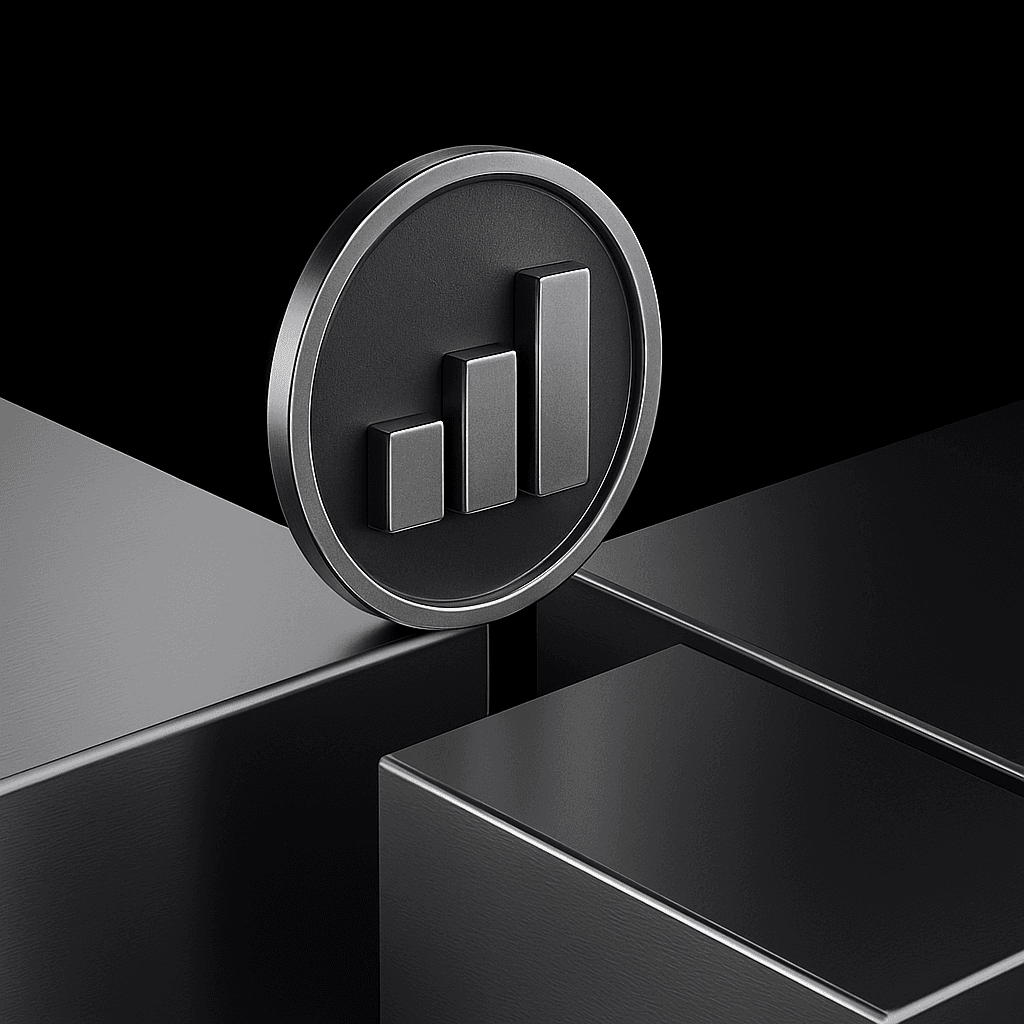 Moneta dorata su sfondo scuro